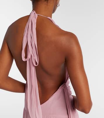 Ruffled georgette gown | Blumarine