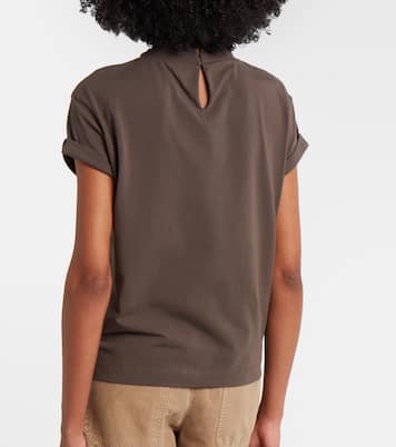 Monili cotton-blend T-shirt | Brunello Cucinelli