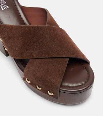 Mules con plataforma Marisol de ante | Paris Texas