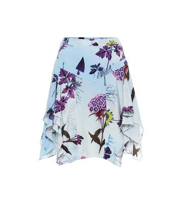 Gonna a stampa in seta | Stella McCartney