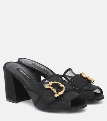 Verzierte Pantoletten aus Mesh | Dolce&Gabbana