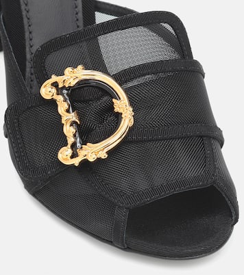 Verzierte Pantoletten aus Mesh | Dolce&Gabbana