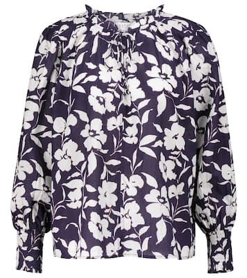 Anissa floral cotton blouse | Velvet
