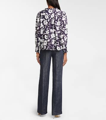 Anissa floral cotton blouse | Velvet