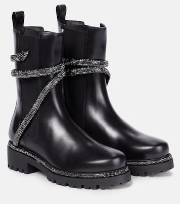 Cleo embellished leather Chelsea boots | Rene Caovilla
