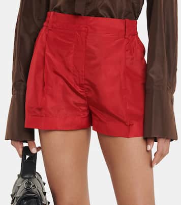 Shorts in seta a vita alta | Valentino