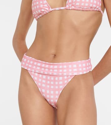Capri checked bikini bottoms | Heidi Klein
