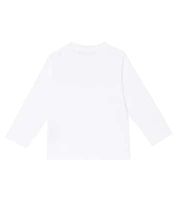Felpa in cotone con logo | Balmain Kids