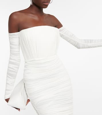 Sterling off-shoulder midi dress | Alex Perry