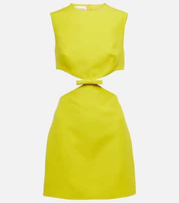 Cutout wool and silk minidress | Valentino