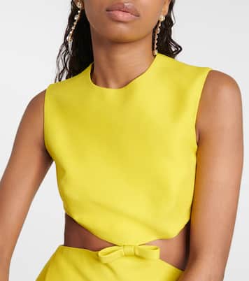 Cutout wool and silk minidress | Valentino