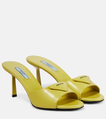 Pantoletten aus Leder | Prada