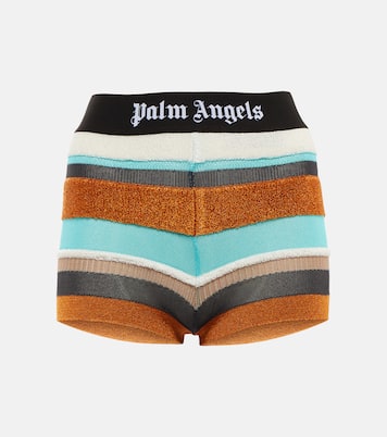 Shorts Lurex in maglia a righe | Palm Angels