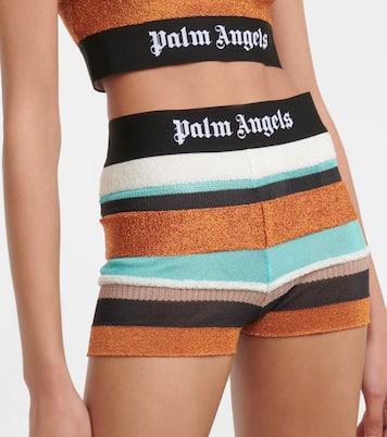 Shorts Lurex in maglia a righe | Palm Angels