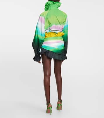 Ombré ruffled miniskirt | Area