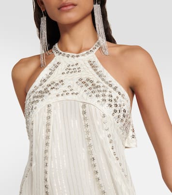 Orfra embellished silk-blend minidress | Isabel Marant