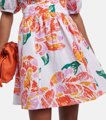 Reina printed cotton minidress | Poupette St Barth