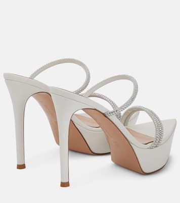 Cannes leather platform sandals | Gianvito Rossi