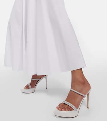 Cannes leather platform sandals | Gianvito Rossi