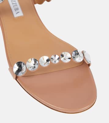 صندل من الجلد مع تزيين Maxi-Tequila | Aquazzura