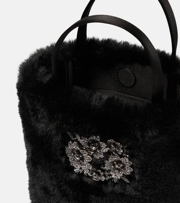 Drapé Pocket Bouquet Mini tote bag | Roger Vivier