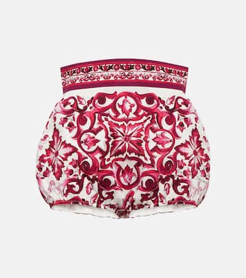 Shorts Majolica in cotone | Dolce&Gabbana