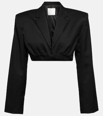 Blazer raccourci en laine | Christopher Esber