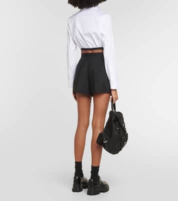 Wool-blend shorts | Prada