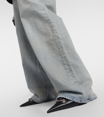 Jeans a gamba larga e vita media | Balenciaga