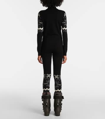 Nordic intarsia wool half-zip sweater | Perfect Moment