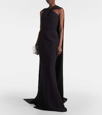Robe Lilien aus Crêpe | Safiyaa