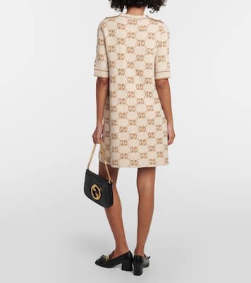Miniabito GG in jacquard di lana bouclé | Gucci