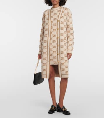 Miniabito GG in jacquard di lana bouclé | Gucci