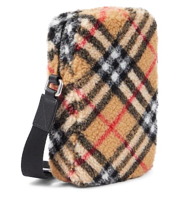Borsa a tracolla Burberry Check in pile | Burberry Kids