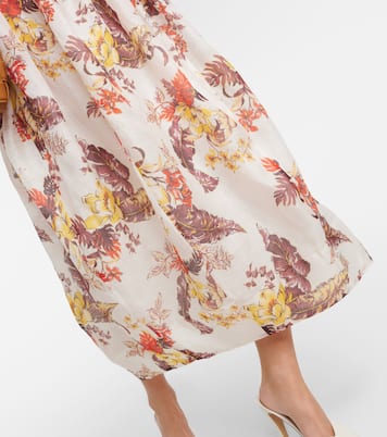 Matchmaker embellished floral midi dress | Zimmermann
