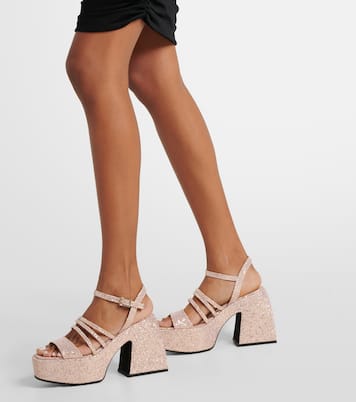 Bulla Chibi glitter platform sandals | Nodaleto
