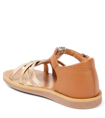 Sandali Poppy Back Neptune in pelle | Pom d'Api