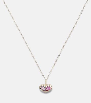 Collana in oro 10kt con ametista e topazio | Stone and Strand