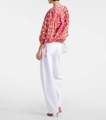 Top Juliette in misto cotone con stampa | Diane von Furstenberg