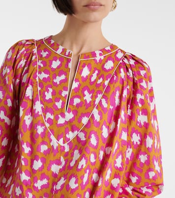 Top Juliette in misto cotone con stampa | Diane von Furstenberg