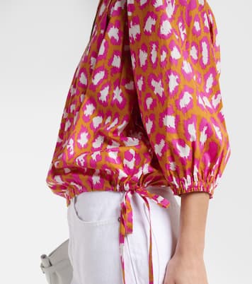 Top Juliette in misto cotone con stampa | Diane von Furstenberg