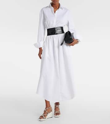 Sandali Ayla 85 in pelle con zeppa | Jimmy Choo