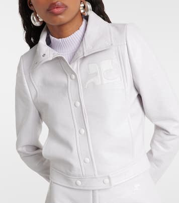 Chaqueta Iconic de vinilo con logo | Courrèges