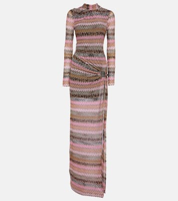 Abito lungo a zig-zag con cut-out | Missoni