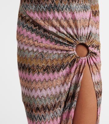 Abito lungo a zig-zag con cut-out | Missoni
