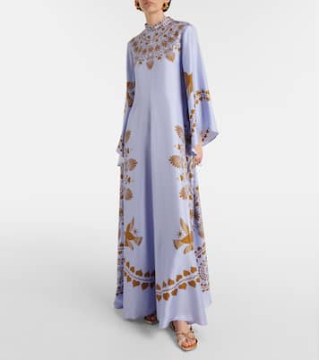 Caftano Magnifico in twill di seta | La DoubleJ