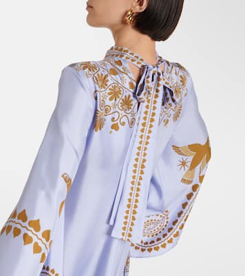 Caftano Magnifico in twill di seta | La DoubleJ