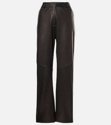 Pantaloni regular in pelle | The Sei