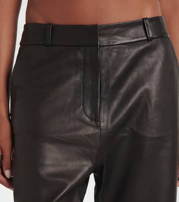 Pantaloni regular in pelle | The Sei