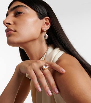 Bague en or 14 ct, topaze et diamants | Mateo